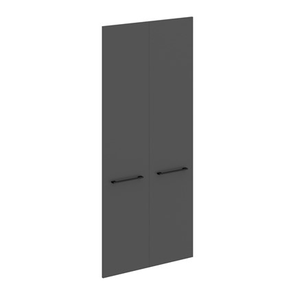 Дверь для шкафчика высокая MORRIS TREND Антрацит/Кария Пальмира MHD 42-2 (844х1900х18) в Новосибирске - изображение