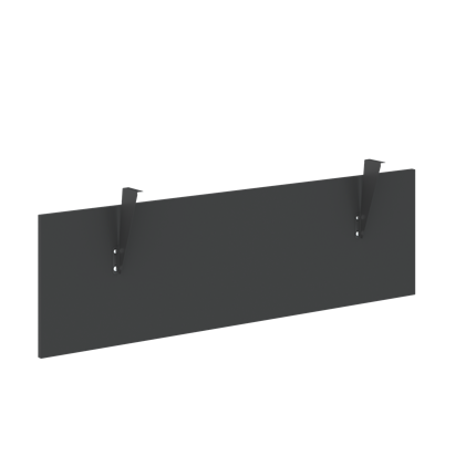 Фронтальная подвесная панель FORTA Черный Графит-Черный Графит-Бук FDST 1340 (1380х18х404) в Новосибирске - изображение