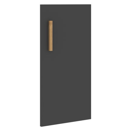 Низкая дверь для шкафа правая FORTA Черный Графит FLD 40-1(R) (396х18х766) в Новосибирске - изображение