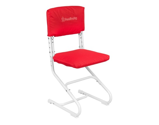 Комплект чехлов на спинку и сиденье стула СУТ.01.040-01 Красный, ткань Оксфорд в Новосибирске - изображение