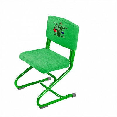 Чехол для стула СУТ 01-01 Зеленый, Замша в Новосибирске - изображение