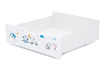 Ящик для детской кровати Svogen белый/барашки в Новосибирске