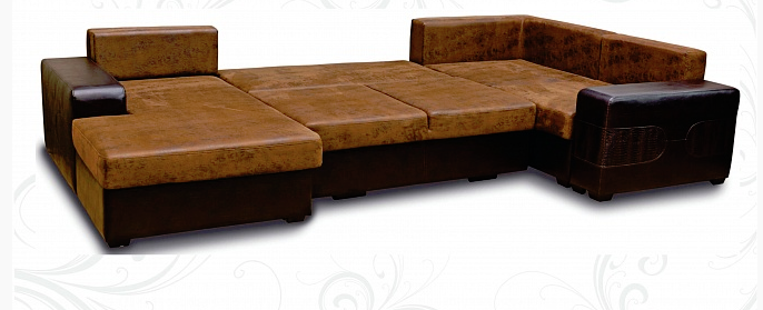 П-образный диван Плаза 405х210 в Новосибирске - изображение 1