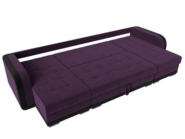 П-образный диван Марсель, Фиолетовый/черный (велюр) в Новосибирске - предосмотр 7