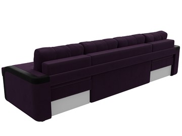 П-образный диван Марсель, Фиолетовый/черный (велюр) в Новосибирске - предосмотр 8