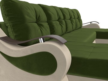 П-образный диван Меркурий П, Зеленый/бежевый (вельвет) в Новосибирске - предосмотр 3