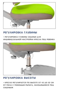 Кресло детское Holto-4F зеленое в Новосибирске - предосмотр 4