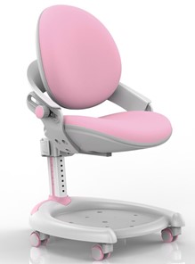 Растущее кресло Mealux ZMAX-15 Plus, Y-710 PN Light, белый металл, обивка светло-розовая однотонная в Новосибирске