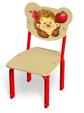 Детский стул Ежик (Кузя-Еж(1-3)ВКр) в Новосибирске - изображение