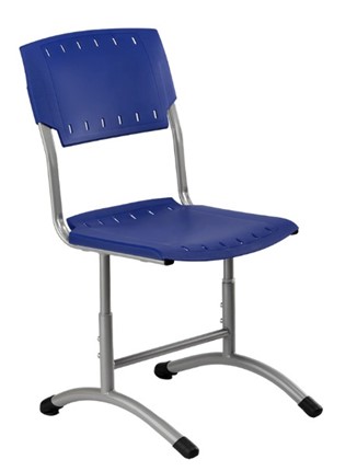 Детский стул регулируемый Отличник.3 5-7, Синий RAL 5002/Светло-серый в Новосибирске - изображение