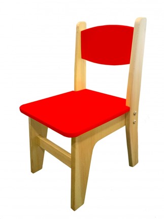 Детский стул Вуди красный (H 300) в Новосибирске - изображение