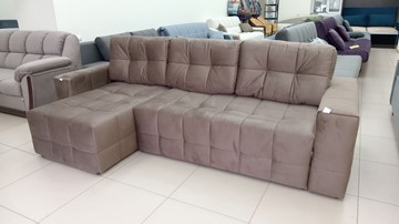 Угловой диван с оттоманкой Реал ДУ Graund 03 велюр в Новосибирске